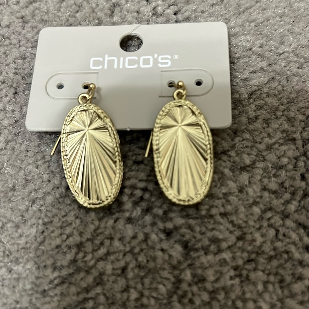 Chicos gold earrings